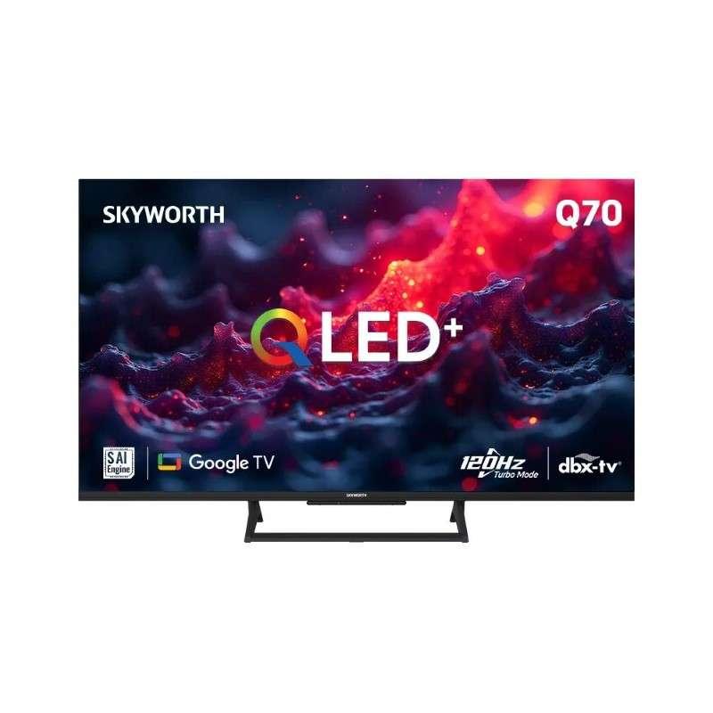 สมาร์ททีวี 55 นิ้ว SKYWORTH QLED Google TV ความคมชัดระดับ 4K รุ่น 55Q70-1