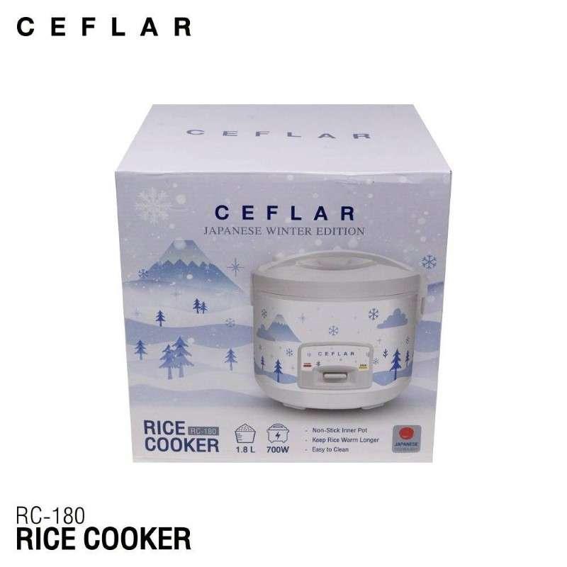 Ceflar? หม้อ?หุงข้าว?อุ่นทิพย์? 1.8 ลิตร รุ่น RC-180-1