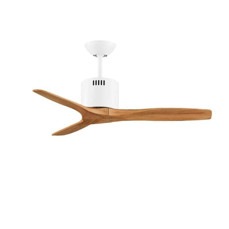 พัดลมเพดานใบพัดไม้แท้ รุ่น KEN SOLID WOOD 60นิ้ว DC MWH DR สี TEAK พร้อมรีโมท-1