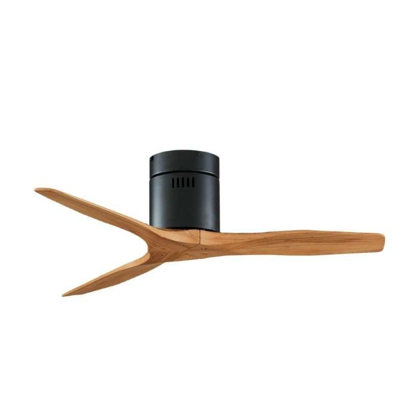 พัดลมเพดานใบพัดไม้แท้ รุ่น KEN SOLID WOOD 40นิ้ว DC MB HR สี TEAK พร้อมรีโมท-1