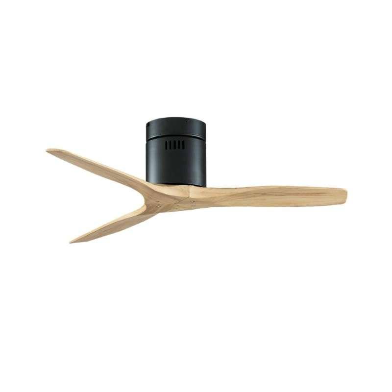 พัดลมเพดานใบพัดไม้แท้ รุ่น KEN SOLID WOOD 40นิ้ว DC MB HR สี NATURAL WOOD พร้อมรีโมท-1