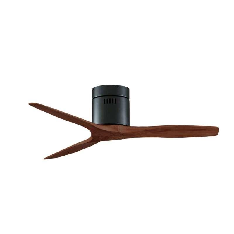 พัดลมเพดานใบพัดไม้แท้ รุ่น KEN SOLID WOOD 40นิ้ว DC MB HR สี DARK WALNUT พร้อมรีโมท-1