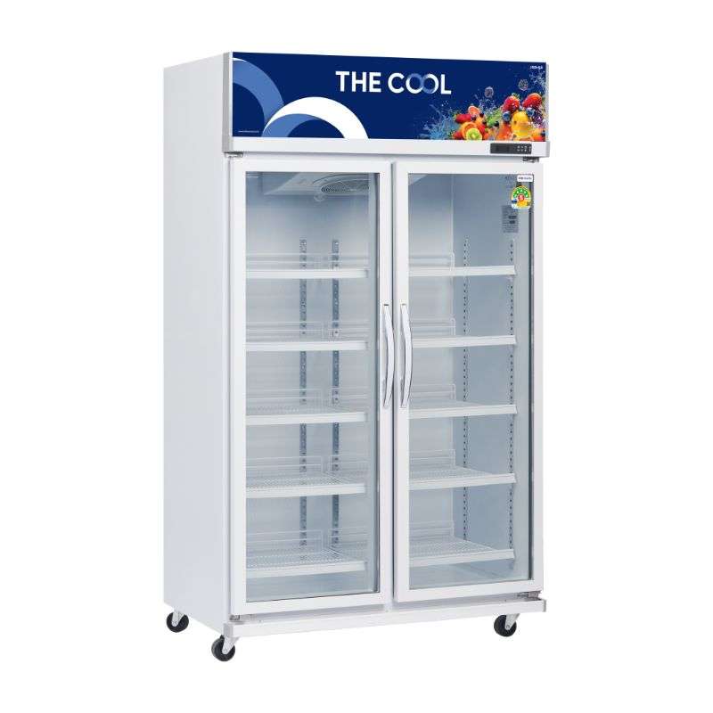 The Cool-ALPHA 2P JUMBO ตู้แช่เย็นเครื่องดื่ม 2 ประตู มีระบบป้องกันไฟกระชาก ขนาด 37 คิว 10 ลิตร-1