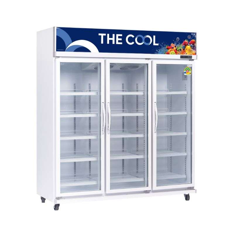 The Cool-ALPHA 3P JUMBO ตู้แช่เย็นเครื่องดื่ม 3 ประตู มีระบบป้องกันไฟกระชาก  ขนาด 57 คิว (10 ลิตร)-1