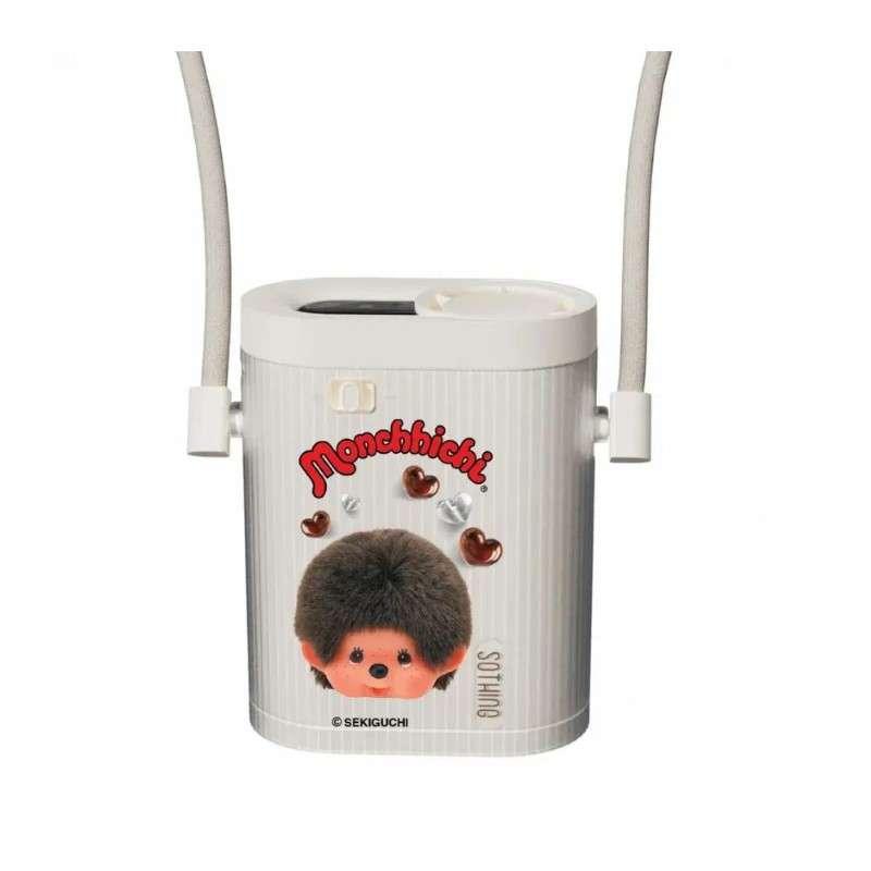 พัดลมคล้องคอ MONCHHICHI รุ่น Ice Cube สีขาว -1