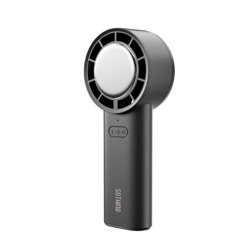 พัดลมพกพา ขนาดเล็กกะทัดรัด แบตอึด มาพร้อมแผ่นทำความเย็น Sothing Handheld Fan Ice-25 (Gray)-1