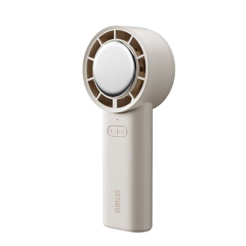 พัดลมพกพา ขนาดเล็กกะทัดรัด แบตอึด มาพร้อมแผ่นทำความเย็น Sothing Handheld Fan Ice-25 (White)-1