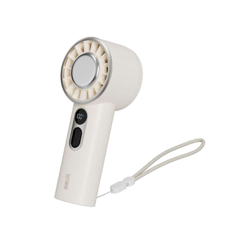 พัดลมพกพา พร้อมแผ่นทำความเย็น  Cooling Handheld Fan-Engine Ice (WH)-1
