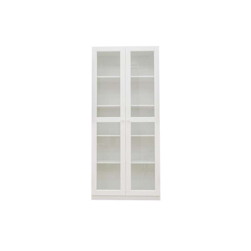 ตู้โชว์บานกระจก ขนาด 80 ซม. รุ่น GLAZIA สีขาว-1