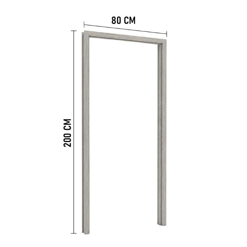 Pre-order วงกบ WPC Subframe 4"UNIX 80x200 Ash-1