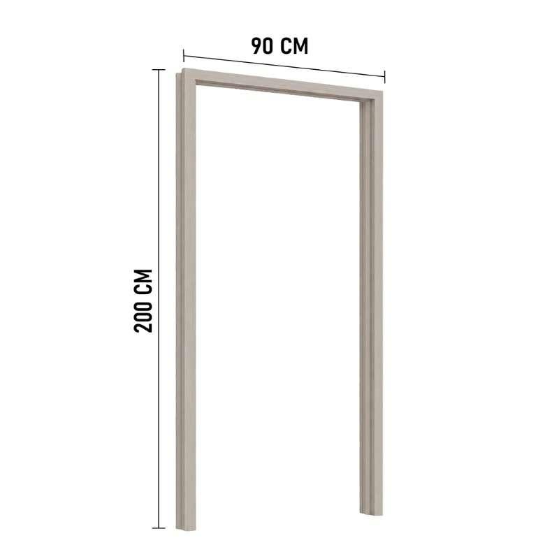 Pre-order วงกบ WPC Subframe 4"UNIX 90x200 Beach-1