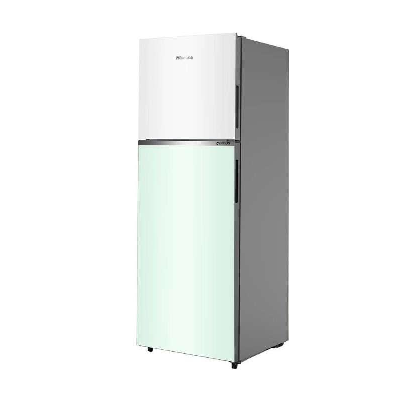 Hisense ตู้เย็น 2 ประตู ขนาด 11.5 คิว สี Two tone ขาว-เขียว รุ่น RT419N4TBN-1