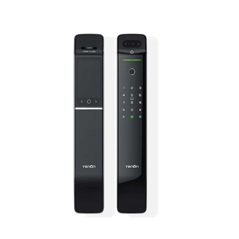 กลอนประตูดิจิตอล Tenon A6 Pro 8-in-1 Push-Pull Smart Lock Black รุ่น TN-A6PRO-BK-1