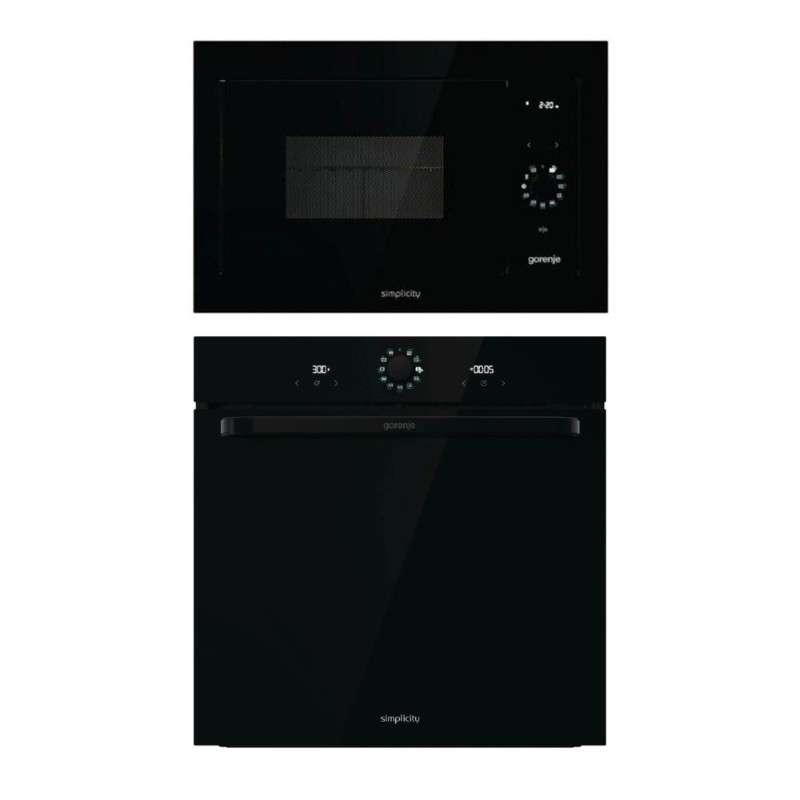 Gorenje แพคคู่สุดคุ้ม เตาไมโครเวฟ 23 ลิตร รุ่น BM235G1SYB คู่เตาอบ Built-in 77 ลิตร รุ่น BOS6737SYB-1