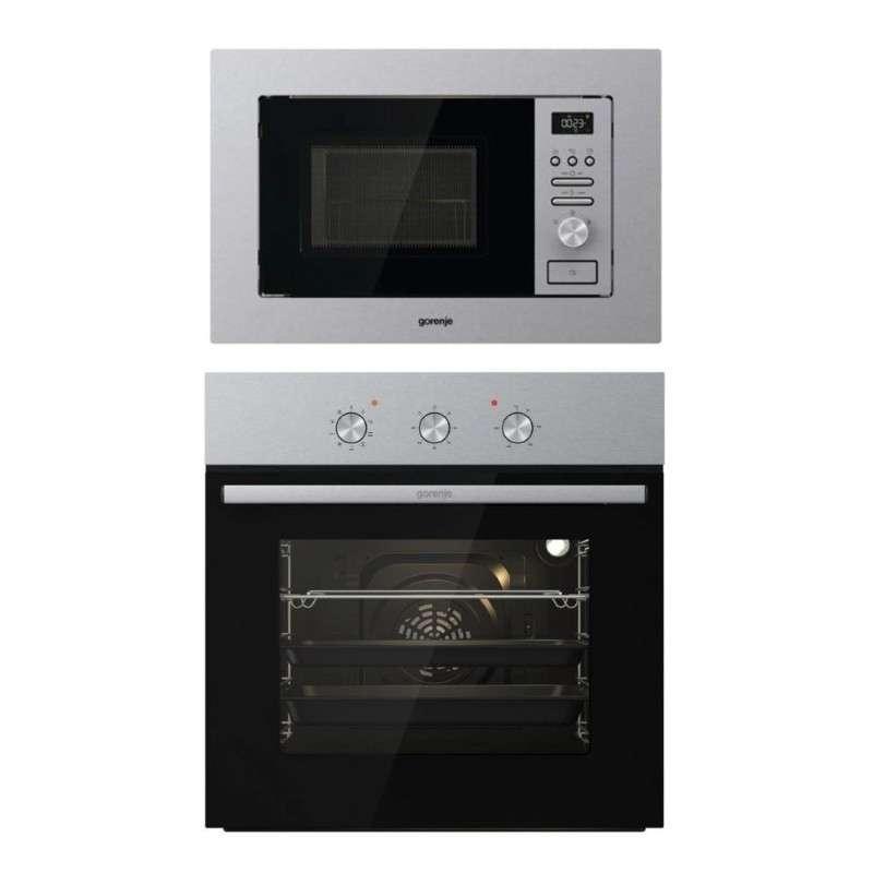Gorenje แพคคู่สุดคุ้ม เตาไมโครเวฟ 20 ลิตร รุ่น BM201AG1X คู่เตาอบ Built-in 73 ลิตร รุ่น BO6727E03AX-1