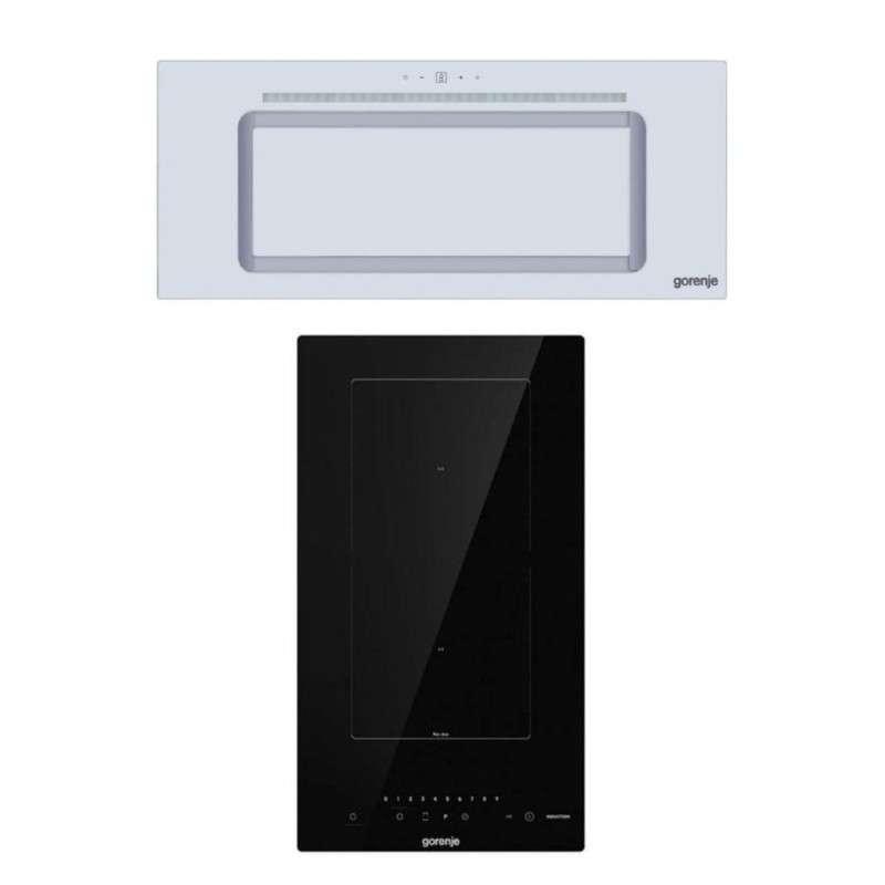 Gorenje แพคคู่สุดคุ้ม เตาไฟฟ้าอินดักชั่น 2 หัว รุ่น GI3202BSCE คู่ เครื่องดูดควันฝังใต้ตู้ WHU52-TH-1