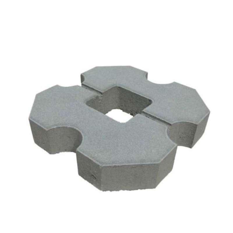 บล็อกปูพื้น เอสซีจี รุ่น กราสบล็อกNo.01 ขนาด 30 x 30 x 6ซม. สีเทา-1