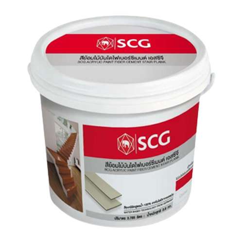 สีย้อมไม้บันได เอสซีจี สีไม้แดง -1