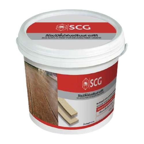 สีย้อมไม้พื้น เอสซีจี สีไม้แดง สูตรเงา-1