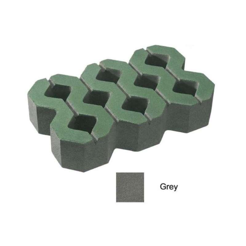 บล็อกปูพื้น เอสซีจี รุ่น บล็อกสนามหญ้า 40 x 25 x 8 ซม. สีเทา (มีผิวหน้า)-1