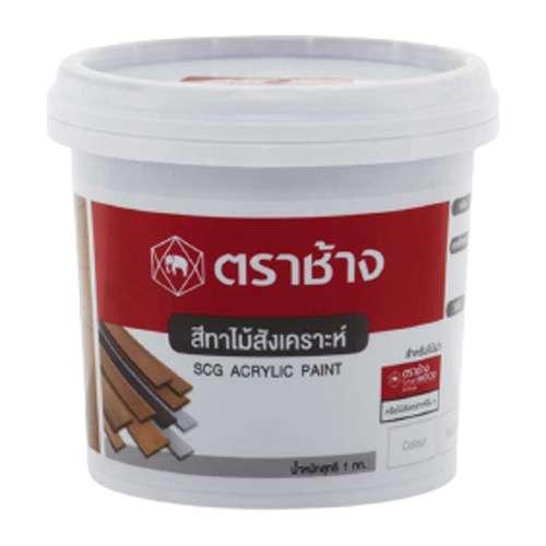 สีทาไม้ฝา เอสซีจี สีสักทอง-1