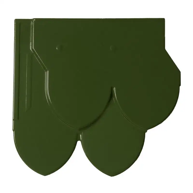 กระเบื้องหลังคาเซรามิค เอสซีจี รุ่นคลาสสิคไทย สีเขียวมณีนิล-1