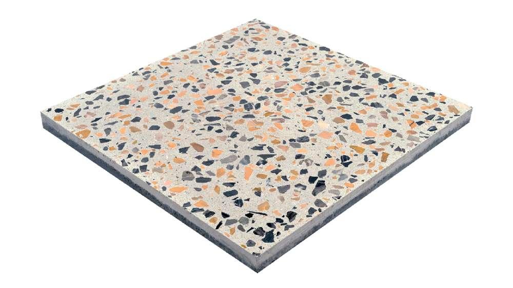 กระเบื้องหินขัดสำเร็จรูป เอสซีจี รุ่น Terrazzo Prompt เบอร์ 3359 สีขาว ขนาด 50x50x3.2 ซม. -1