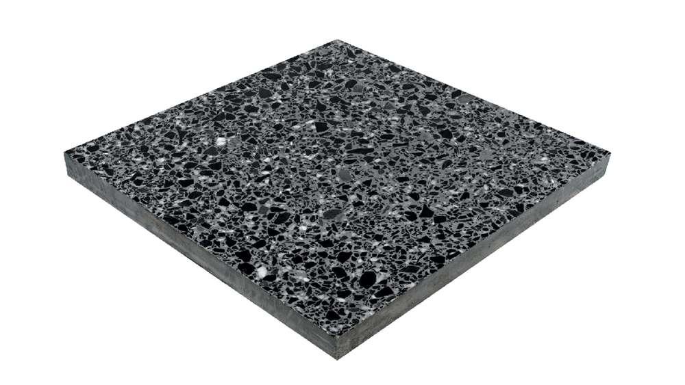 กระเบื้องหินขัดสำเร็จรูป เอสซีจี รุ่น Terrazzo Prompt เบอร์ 8217 สีดำ ขนาด 50x50x3.2 ซม.-1