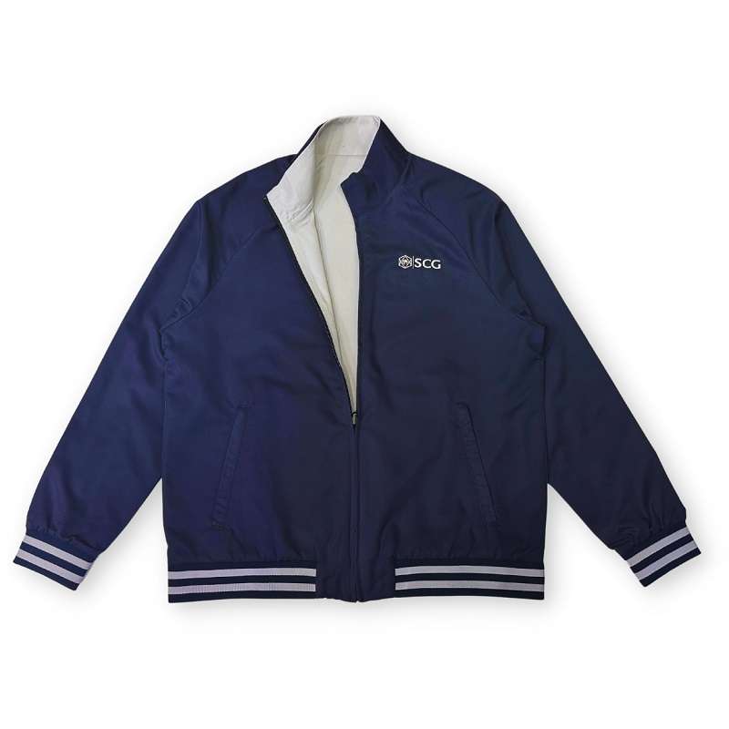 แจ็คเก็ต 2 ด้าน revesible สีกรม-เทา S-1