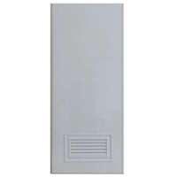 ประตู PVC UNIX รุ่น Super บานเรียบ+เกล็ด (L2) สีเทา 70x200 ซม. (เจาะลูกบิด)-2