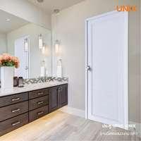 ประตูพร้อมวงกบ UPVC UNIX รุ่น Super+ BR1 สีขาว 70x200 ซม. (เจาะลูกบิด)-1