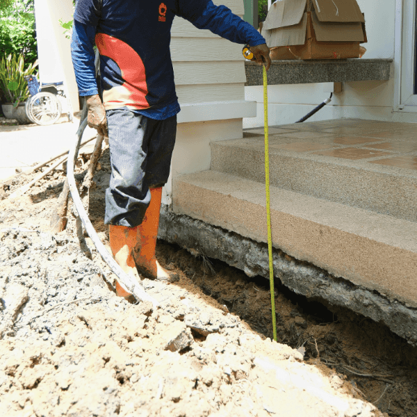 ขนาดความลึกโพรงใต้บบ้าน