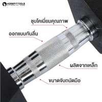 ดัมเบลยาง เหลี่ยม 40 kg 1 คู่ - Homefittools-3