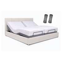 The Bed Signature สินค้าพร้อมติดตั้งเตียงปรับระด้บไฟฟ้าพร้อมที่นอนยางพารา 6ฟุต (3ฟุต+3 ฟุต) สีเบจ-1