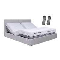 The Bed Signature สินค้าพร้อมติดตั้งเตียงปรับระด้บไฟฟ้าพร้อมที่นอนยางพารา 6ฟุต (3ฟุต+3 ฟุต) สีเทา-1