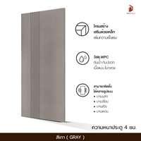 ประตู WPC รุ่น RIGA 90x200 cm. สีเทา-2
