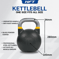 Kettlebell เคตเทิลเบล เกรดแข่งขัน 24 KG. - Homefittools-3