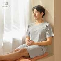 นอนสบาย ชุดนอน แขนสั้น - ขาสั้น สีเทาเข้ม size M-4
