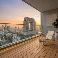 ไม้พื้น VERDI ขนาด 15.5x200x1 ซม. สี บราวน์ทีค (Brown Teak)-4