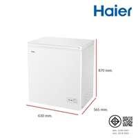 ตู้แช่ฝาทึบ 2 ระบบ HAIER Chest 142L/ 5Q รุ่น HCF-208C2-3
