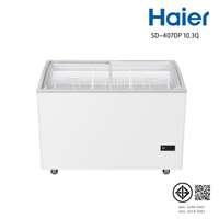 ตู้แช่แข็งฝากระจกโค้ง HAIER Curve glass FZ/ 291L/ 10.3Q รุ่น SD-407DP ขนาด 10.3Q-1