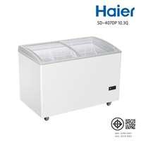 ตู้แช่แข็งฝากระจกโค้ง HAIER Curve glass FZ/ 291L/ 10.3Q รุ่น SD-407DP ขนาด 10.3Q-2