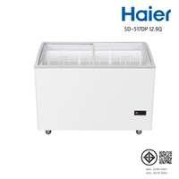 ตู้แช่ฝาบนบานเลื่อน HAIER Curve glass freezer/ 365L/ 12.9Q รุ่นSD-517DP ขนาด 12.9Q-1