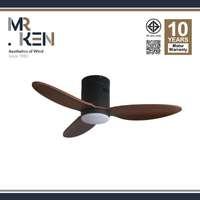 พัดลมเพดาน MR KEN CAN 40 นิ้ว ไม้วอลนัทเข้ม LED DC (สั้น)-1