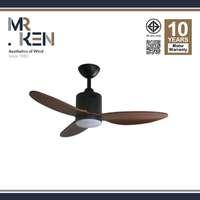 พัดลมเพดาน MR KEN CAN 40 นิ้ว ไม้วอลนัทเข้ม LED DC-1