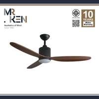พัดลมเพดาน MR KEN CAN 52 นิ้ว ไม้วอลนัทเข้ม LED DC (สูง)-1