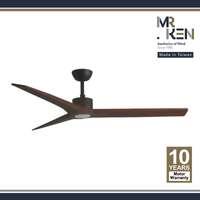 พัดลมเพดาน MR KEN FARO 52 นิ้ว ไม้วอลนัทเข้ม LED DC (กลาง)-1