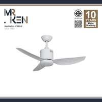 พัดลมเพดาน MR KEN SEABIRD OD 40 นิ้ว ขาว LED DC (สูง)-1
