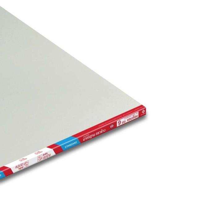 แผ่นยิปซัมมาตรฐาน ขอบเรียบ 9มม. 1200x2400 ตราช้างพลัส