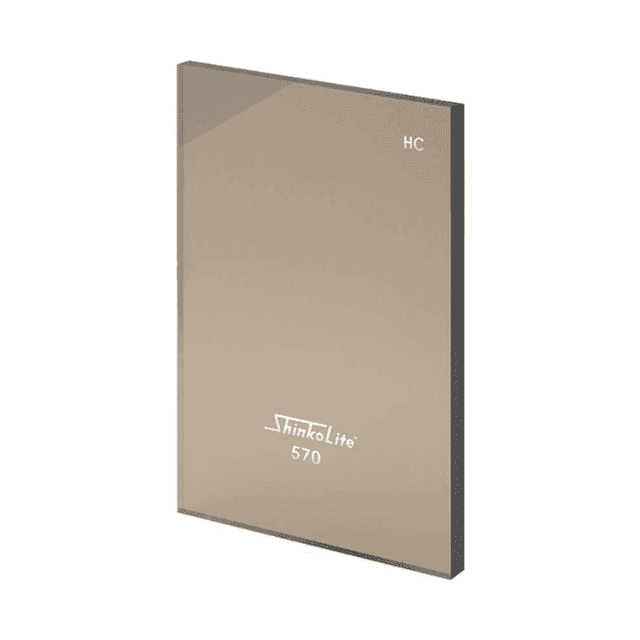 แผ่นหลังคาอะคริลิกโปร่งแสง Shinkolite รุ่น Heatcut สี คลาสสิค บราวน์ ขนาด 1380x6000x6 มม.